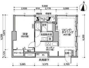 東雲キャナルコートCODAN11号棟の物件間取画像